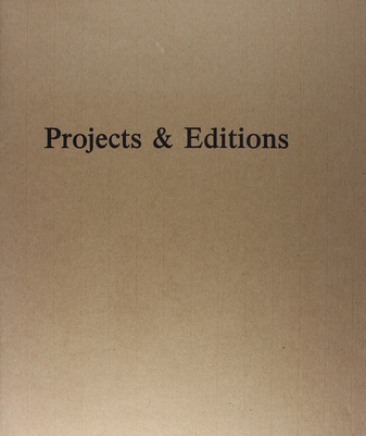 Projects and Editions