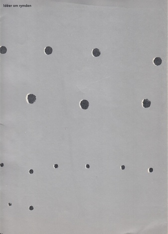 Lucio Fontana. Ideer om rymden. Moderna Museet, Stockholm 26 augusti - 1 oktober 1967
