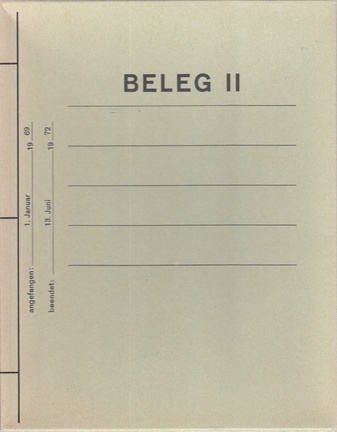Beleg II - Neuerwerbungen 1969 - 1972. Städtisches museum Mönchengladbach