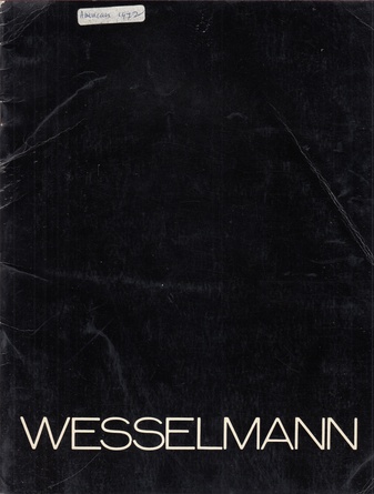 WESSELMANN. SIDNEY JANIS 1972