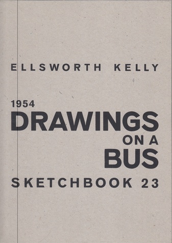 ELLSWORTH KELLY. DRAWING ON A BUS. SKETCHBOOK 23. 1954