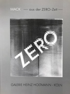 MACK .... aus der ZERO - Zeit .... Malerei - Skulptur - Relief - Zeichnung 