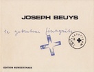 Joseph Beuys. 1a gebratene Fischgräte [signiert/ signed]