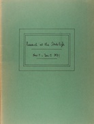 Research of the Stedelijk. Nov.5 - Dec.5 1971. Robert Filliou