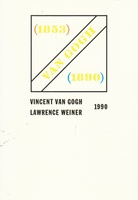 LAWRENCE WEINER. HOMAGE TO VINCENT VAN GOGH, 1988. Kunstpostkarte
