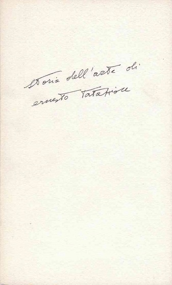 Storia dell'arte di Ernesto Tatafiore