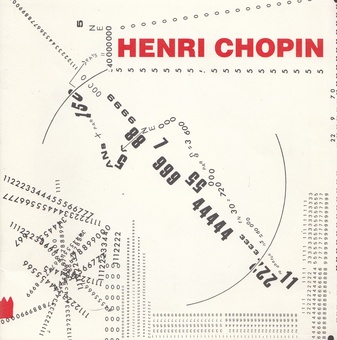 REVUE OU/ COLLECTION OU. Henri Chopin. ZEITSCHRIFT/ GRAFIK/ BÜCHER/ LAUTPOESIE/ SCHALLPLATTEN