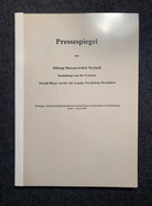 Pressespiegel der Stiftung Museum Schloß Moyland/ Sammlung van der Grinten/ Joseph Beuys Archiv des Landes Nordrhein-Westfalen. Zeitungs-und Zeitschriftenartikel zum Joseph Beuys-Symposium in Kranenburg, 29.09. -03.10.1995
