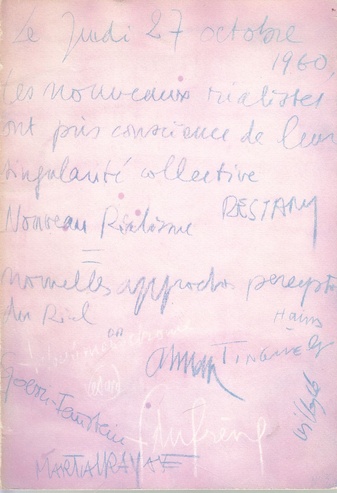 Nouveau Réalisme. 1960-1970. Galerie Mathias Fels, 27.10.-27.11.1970