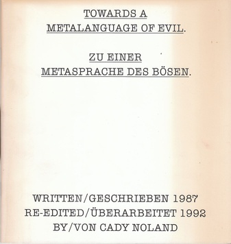 Towards a Metalanguage of Evil