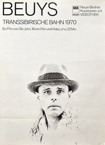 Joseph Beuys. BEUYS. TRANSSIBIRISCHE BAHN 1970. Plakat/ Poster