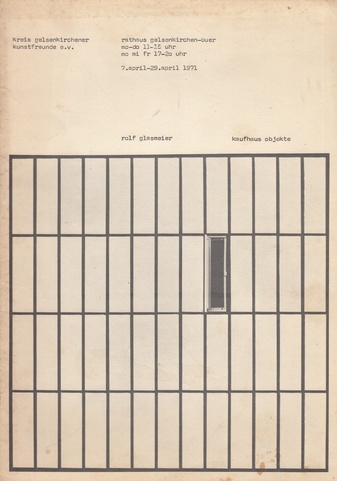 rolf glasmeier. kaufhaus objekte