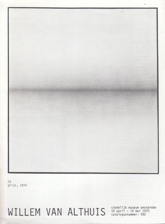 WILLEM VAN ALTHUIS. stedelijk museum amsterdam, 18 april - 19 mei 1975. catalogusnummer: 582