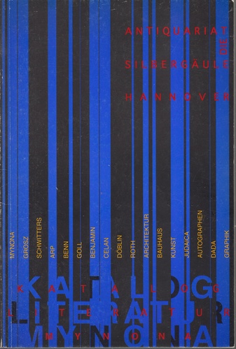 Antiquariat 'die Silbergäule' Hannover. KATALOG LITERATUR/ MYNONA