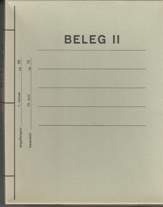 Beleg II - Neuerwerbungen 1969 - 1972