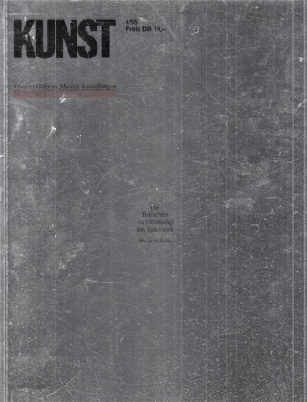 KUNST [KUNST Köln] 4/ 1995. Dieter Roth