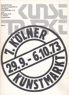7. Kölner Kunstmarkt. 29.9. -6.10.73. Zeitschrift des Vereins progressiver Kunsthändler e.V. und Katalog zum 7. Kölner Kunstmarkt (Nr. 2)