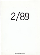 Galerie Rahmel 2/89. Silvia Langhoff/ Michael von Kahler. Ausstellung vom 10.02.-17.03.1989