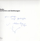 Jürgen Klauke. Neue Fotoarbeiten und Zeichnungen [Widmunsexemplar mit kleiner Zeichnung]