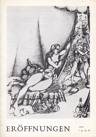 ERÖFFNUNGEN. Magazin für Literatur & bildende Kunst. Nr. 20, 7. Jg. 1967