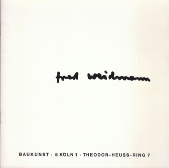 Fred Weidmann. Ölbilder