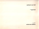 michael von biel. (1) quartett. für streicher
