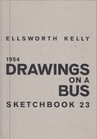 ELLSWORTH KELLY. DRAWING ON A BUS. SKETCHBOOK 23. 1954 