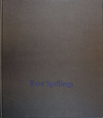 Roni Horn. Rare Spellings. Selected Drawings/ Zeichnungen 1985-1992