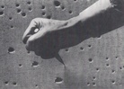 Lucio Fontana. KEINE MALEREI. Museum Haus Lange, Krefeld, 1992. [EINLADUNGSKARTE/ INVITATION CARD]
