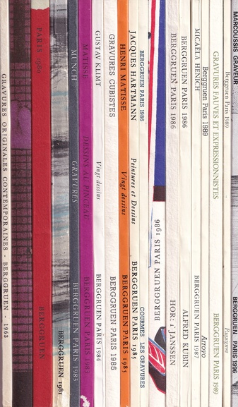 Konvolut Verkaufskataloge/ COLLECTION OF SALES CATALOGUES: BERGGRUEN PARIS 1963 - 1996 [19 Bde./ Vol.]