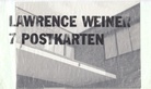 LAWRENCE WEINER. 7 POSTKARTEN