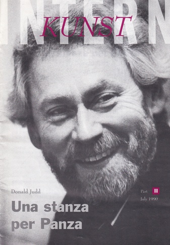 KUNST INTERN: Donald Judd. Una stanza per Panza. Part II (2). July 1990