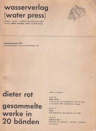 Verlagsverzeichnis 1970