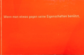 Yves Netzhammer. Wenn man etwas gegen seine Eigenschaften benützt, muss man dafür einen anderen Namen finden