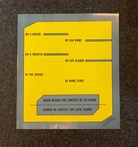 Lawrence Weiner. BEING WITHIN A CONTEXT OF [A] PLACE/ BINNEN DE CONTEXT VAN [EEN] PLAATS
