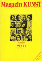 Magazin KUNST. Das deutschsprachige Kunstmagazin - 16. Jahrgang - Nr. 3/ 1976. Kunst in Berlin - 66 Seiten Dokumentation