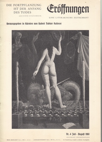 ERÖFFNUNGEN. Eine literarische Zeitschrift. Nr. 4/ Juli - August 1961