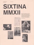 Katharina Gaenssler. SIXTINA MMXII