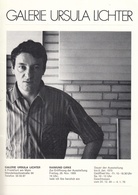 Raimund Girke. Galerie Ursula Lichter, Frankfurt a.M., Einladungskarte zur Ausstellungseröffnung am 28. Nov. 1969