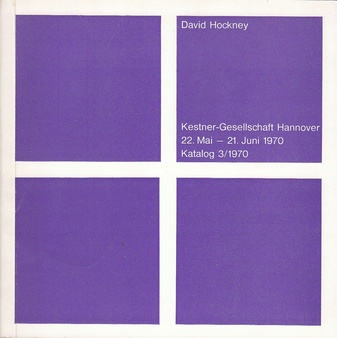 David Hockney. Kestner-Gesellschaft, Katalog 3/1970