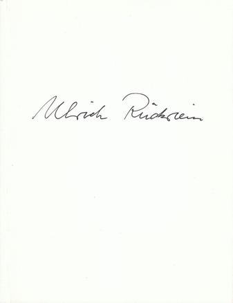 Ulrich Rückriem. Zeichnungen 1978 - 1985