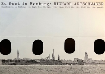 Zu Gast in Hamburg: Richard Artschwager. Kunstverein in Hamburg 14. Sept. bis 22. Okt. 1978 [Ausstellungsplakat/ exhibiton poster]