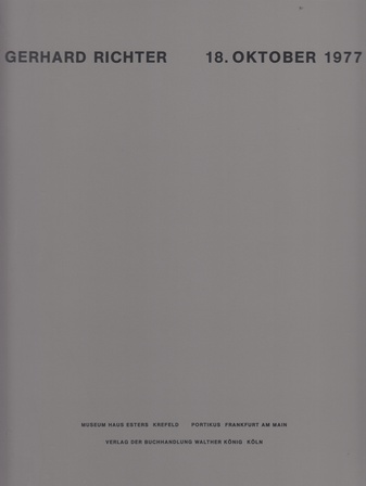 Gerhard Richter. 18. Oktober 1977