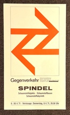 Spindel. Gegenverkehr, Zentrum für aktuelle Kunst Aachen. Schaumstoffobjekte/ -boxen/ -labyrinth. 8.-31.4.1971.