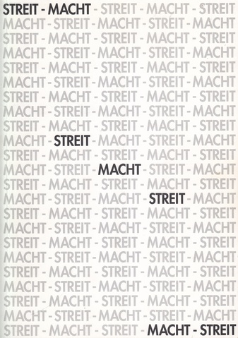 STREIT - MACHT - STREIT. Katalog zur Ausstellung, Kunstverein Gummersbach