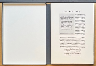 Hanne Darboven. [Milieu >>80<< – heute] für: Walter Mehring.