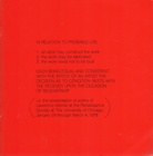 LAWRENCE WEINER. IN RELATION TO PROBABLE USE.