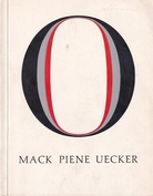 Mack - Piene - Uecker. Kestner-Gesellschaft Hannover. Katalog 7, Ausstellungsjahr 1964/ 65