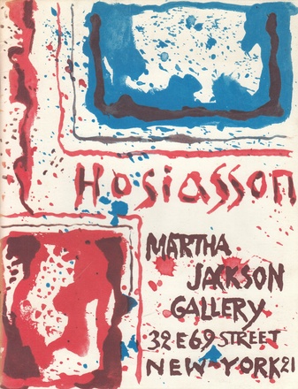 HOSIASSON. Martha Jackson Gallery, New York, 1962