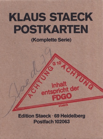 KLAUS STAECK. POSTKARTEN (Komplette Serie) [signiert]